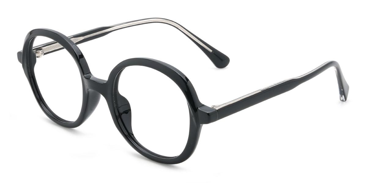 Black Norberto Glasses - Oval Glasses