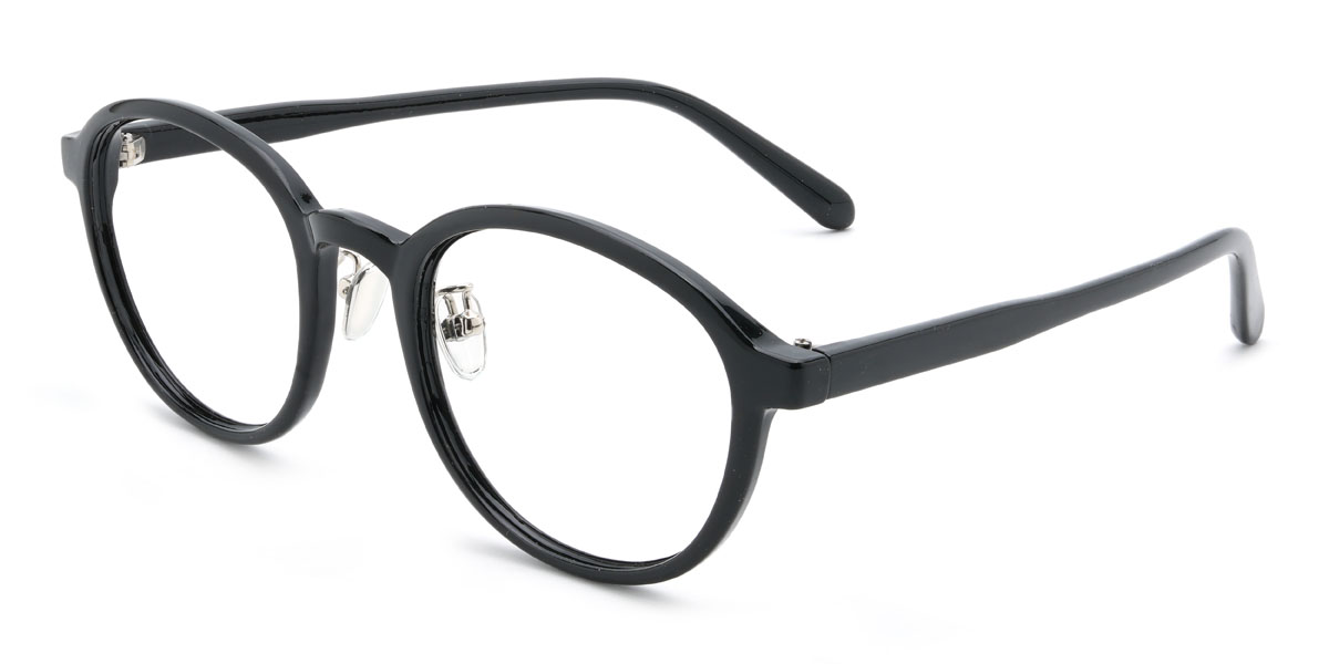 Black Rohini Glasses - Oval Glasses