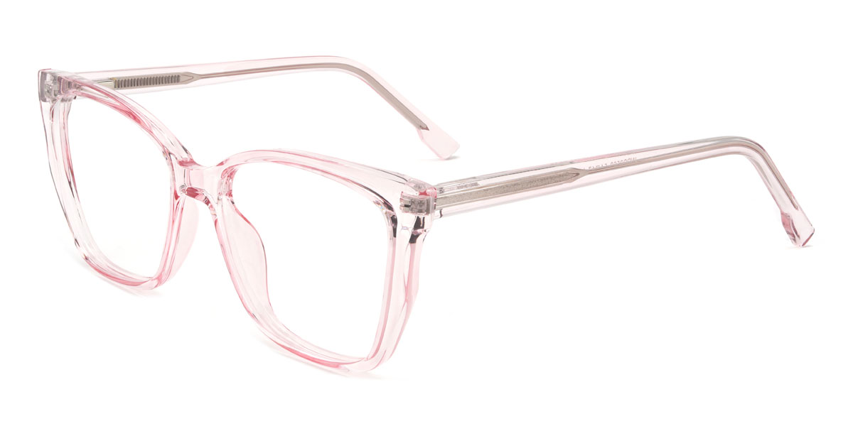 Light Pink Mercedes Glasses - Square Glasses