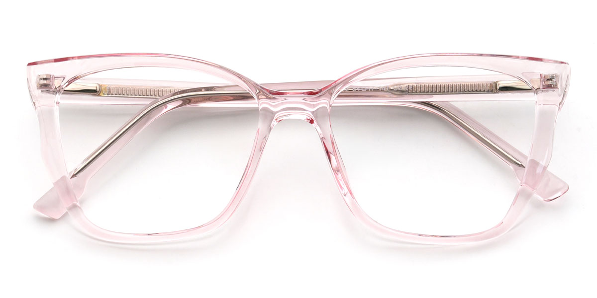Light Pink Mercedes Glasses - Square Glasses