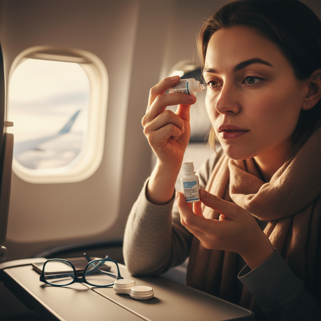 How to Avoid Dry Eyes While Wearing Contact Lenses on Planes
