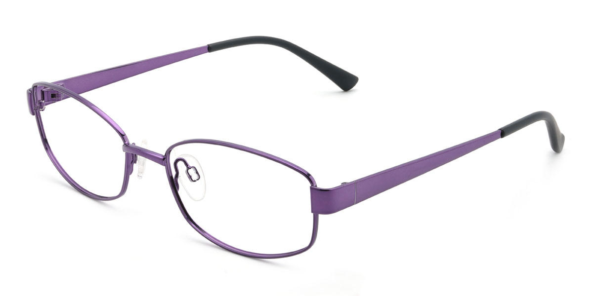 Purple Cipriano Glasses - Rectangle Glasses