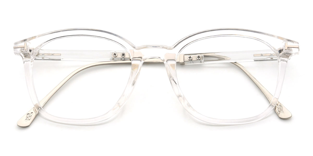 Clear Chinua Glasses - Oval Glasses