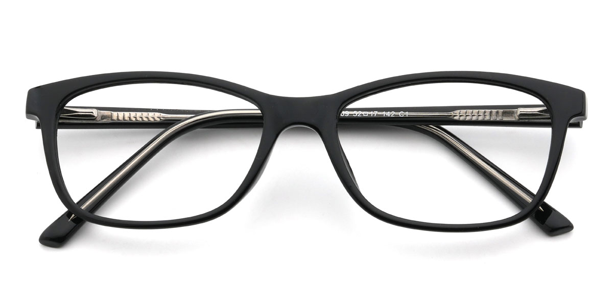 Black Roberts Glasses - Rectangle Glasses