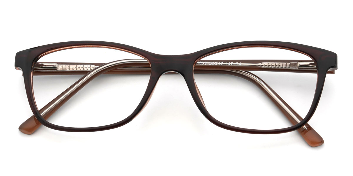 Marrón Roberts Gafas - Rectangle Glasses