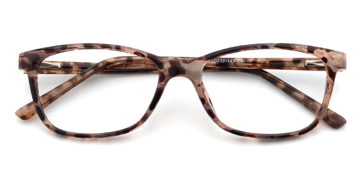 Ivory Tortoiseshell Roberts Glasses - Rectangle Glasses