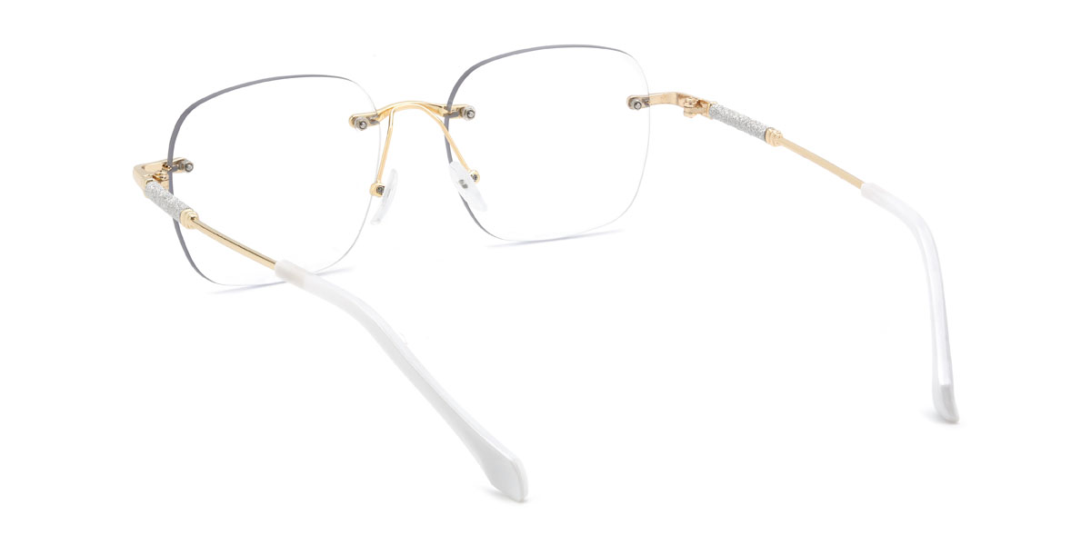 Gold Nafis Glasses - Square Glasses