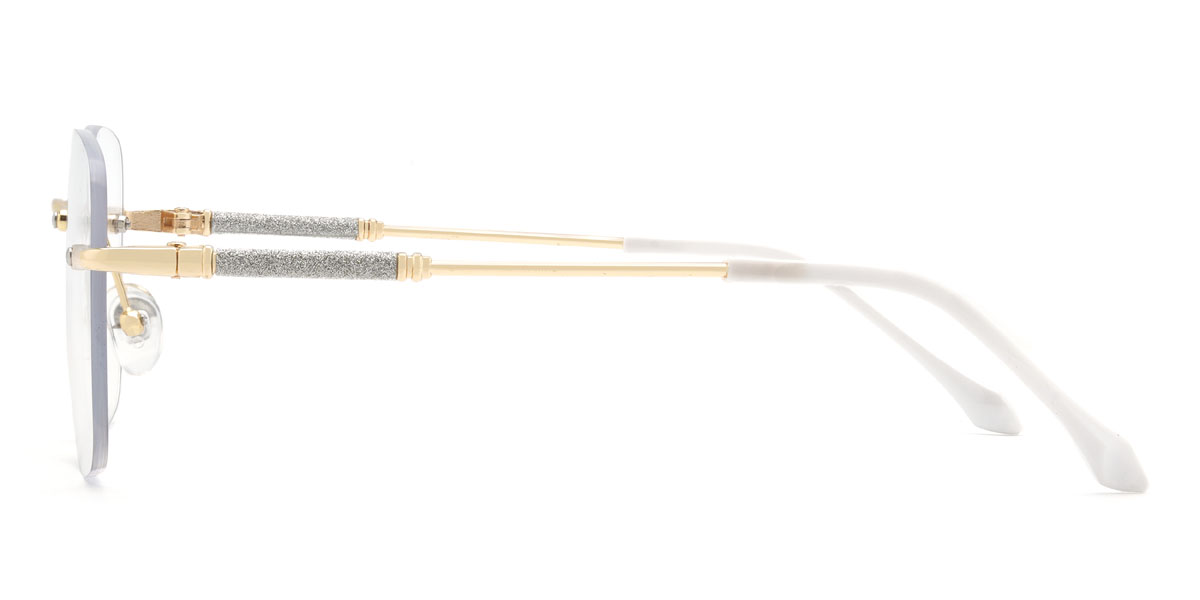 Gold Nafis Glasses - Square Glasses