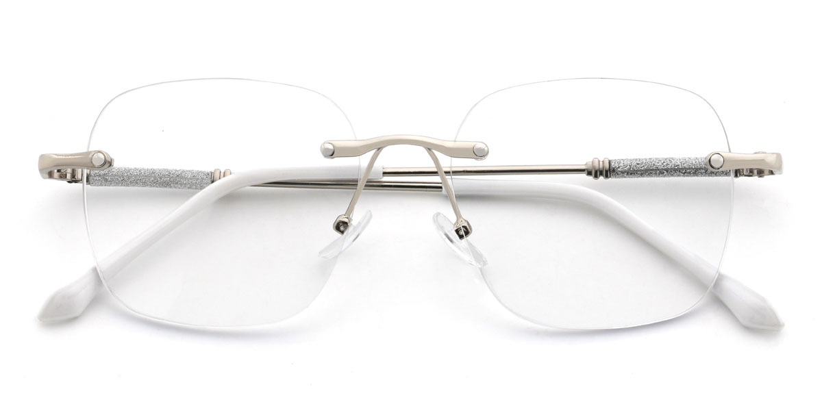 Silver Nafis Glasses - Square Glasses