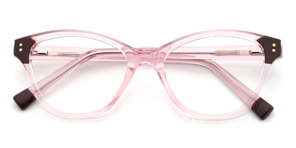 Wine Pink Anfernee Glasses - Cat Eye Glasses