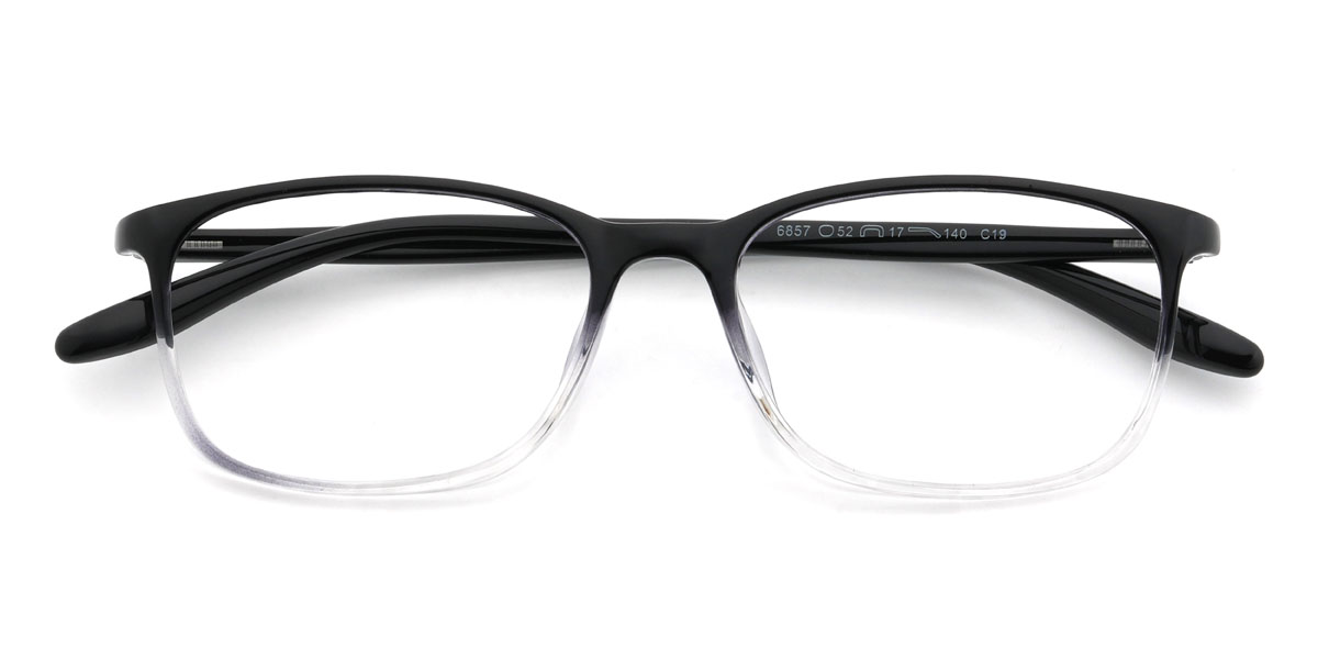 Black Clear Eneko Glasses - Rectangle Glasses