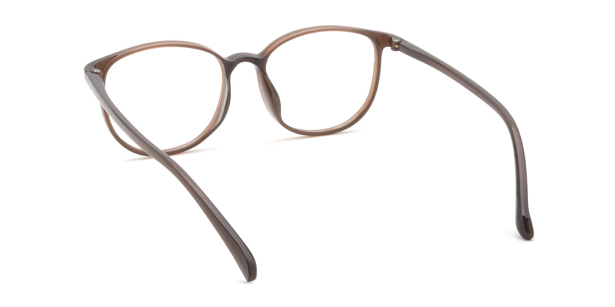 Coffee Haynes Glasses - Oval Glasses