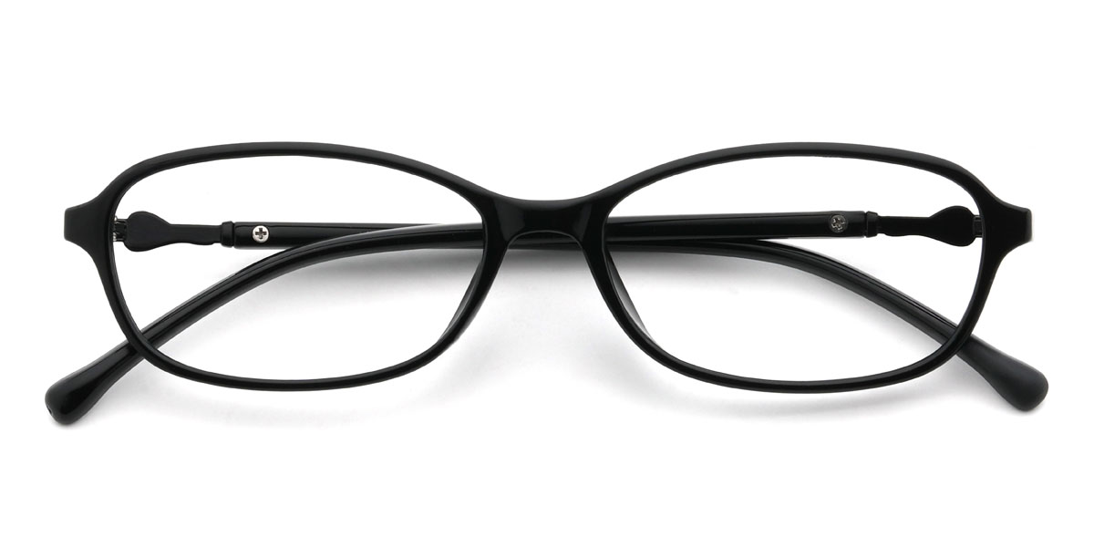 Black Violeta Glasses - Rectangle Glasses
