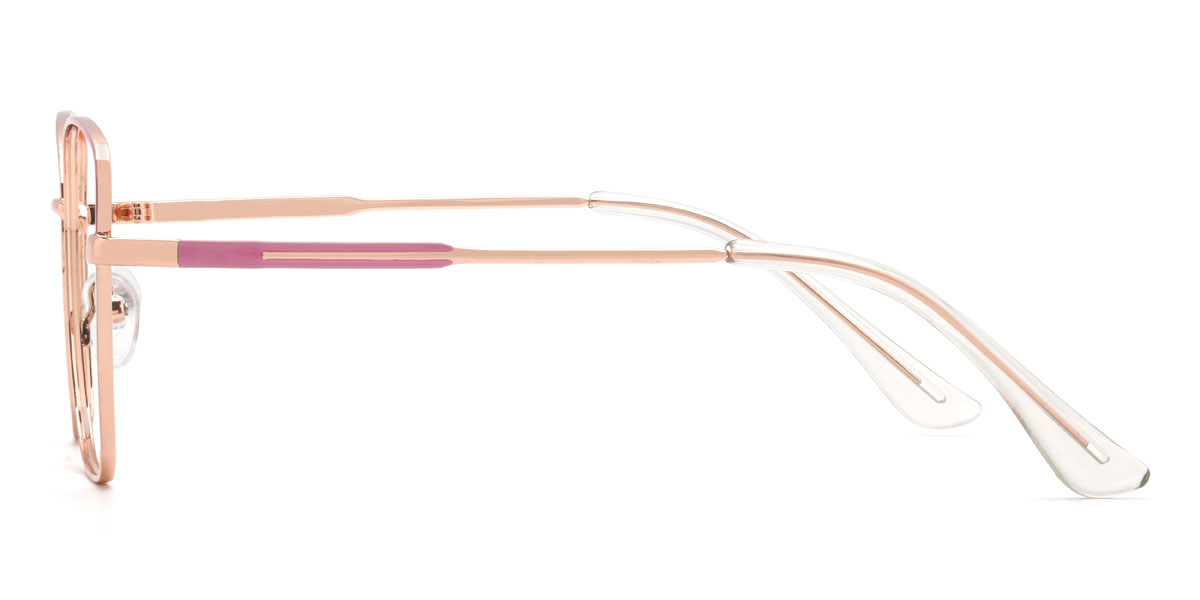 Rosé Gold Oonagh Brille - Rectangle Glasses