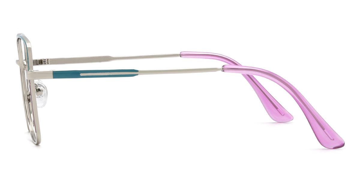 Silver Oonagh Glasses - Rectangle Glasses