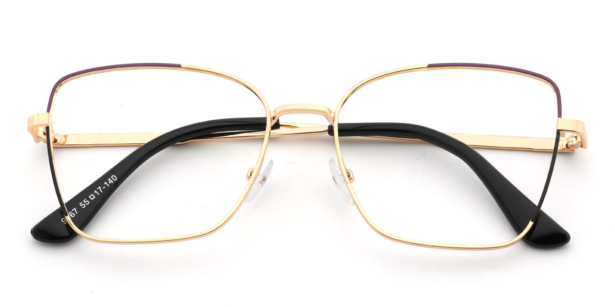 Gold Oonagh Glasses - Rectangle Glasses
