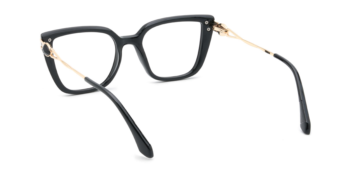 Black Mafalda Glasses - Rectangle Glasses