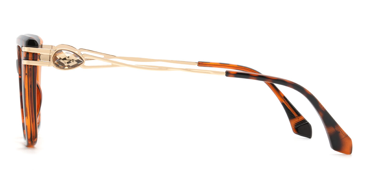 Tortoiseshell Mafalda Glasses - Rectangle Glasses