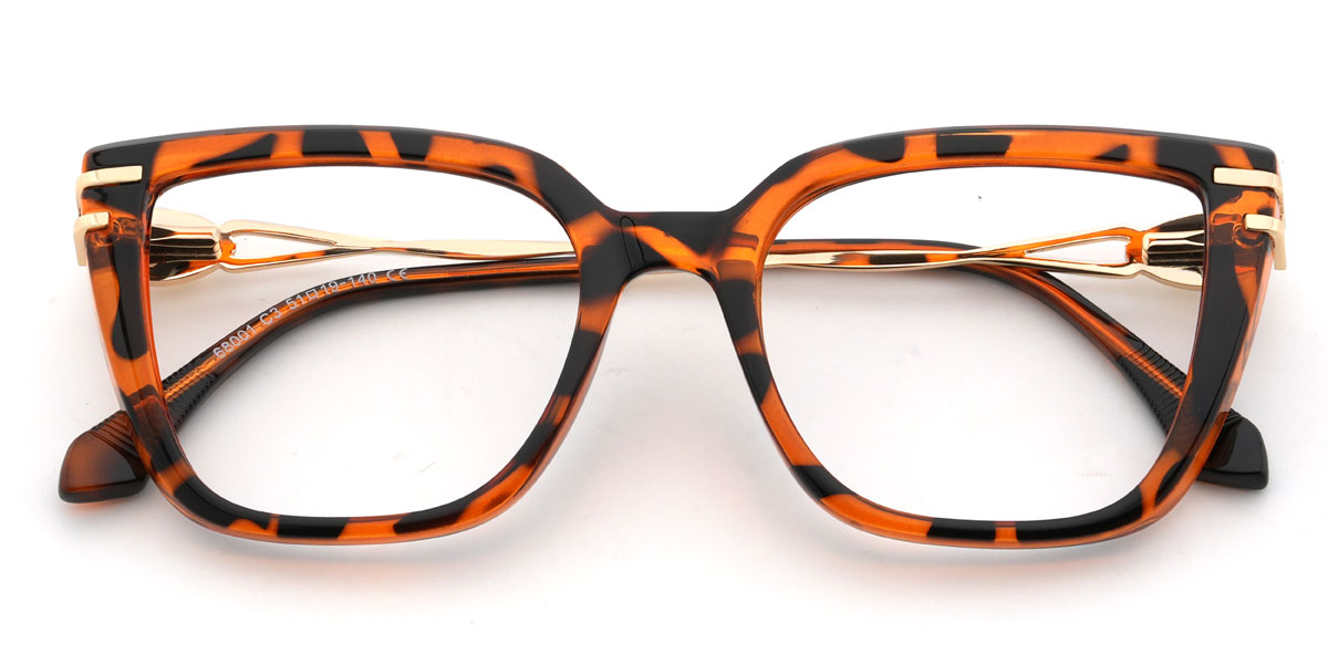 Tortoiseshell Mafalda Glasses - Rectangle Glasses