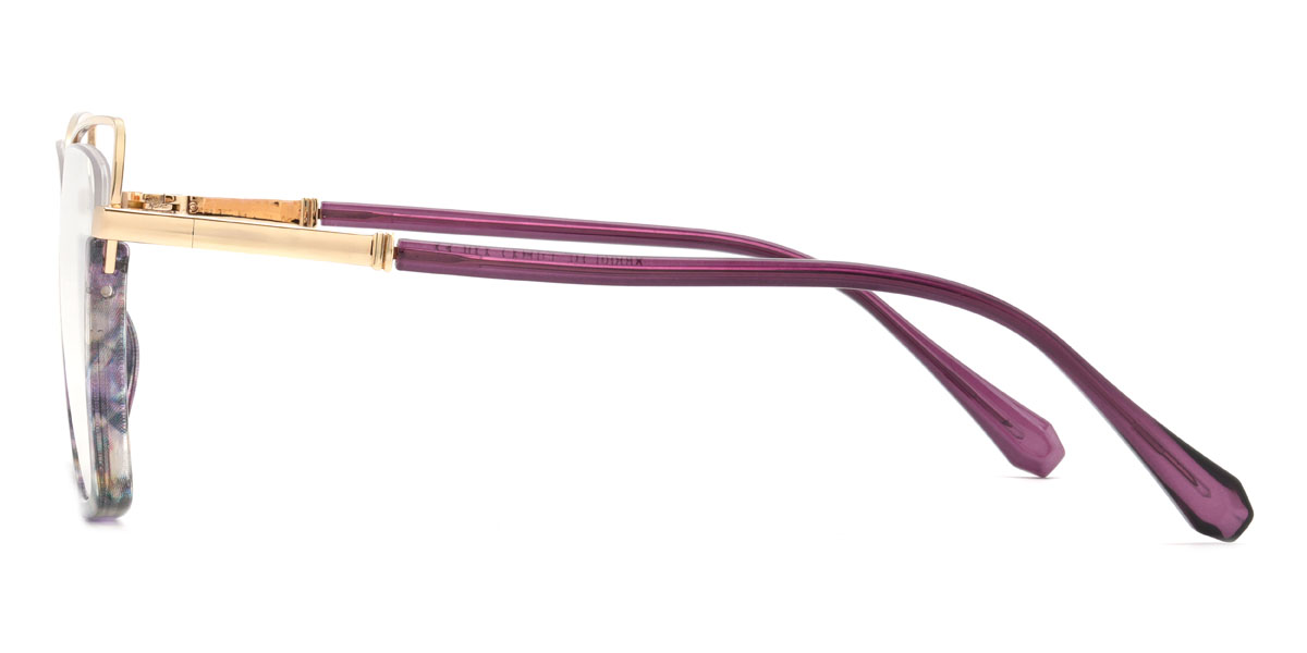 Purple Tortoiseshell Ameilia Glasses - Cat Eye Glasses