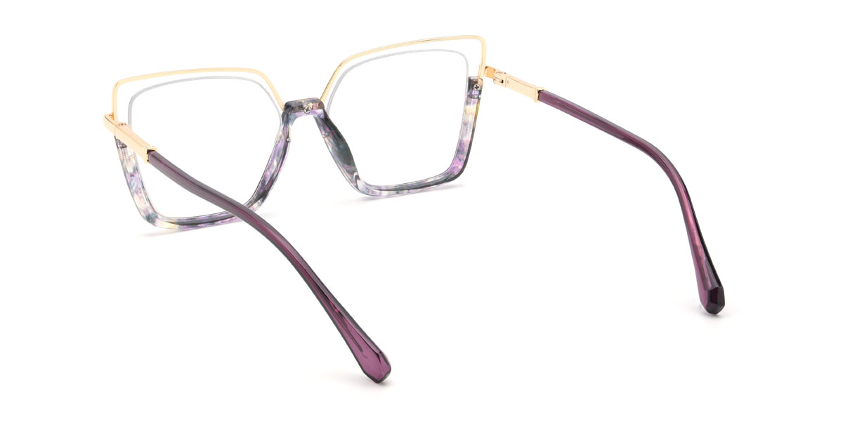 Purple Tortoiseshell Ameilia Glasses - Cat Eye Glasses