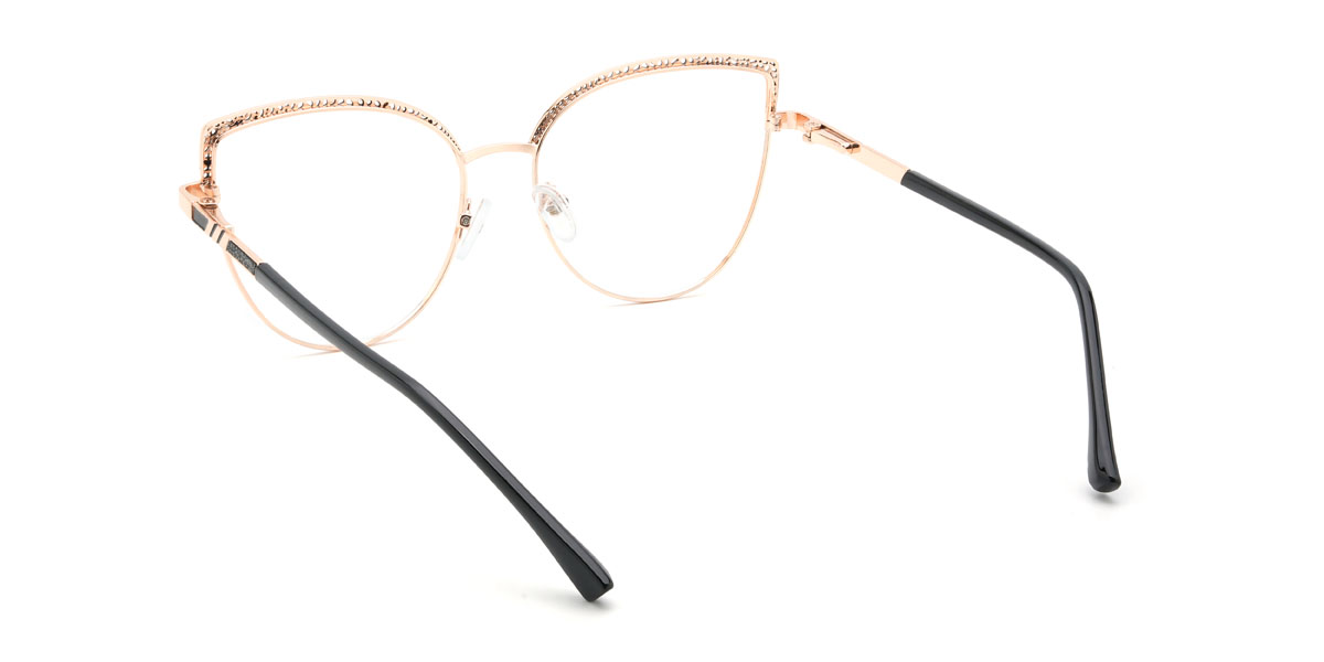 Black Ellouise Glasses - Cat Eye Glasses