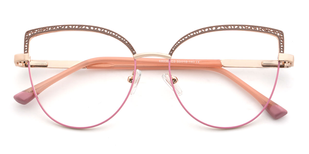 Pink Ellouise Glasses - Cat Eye Glasses