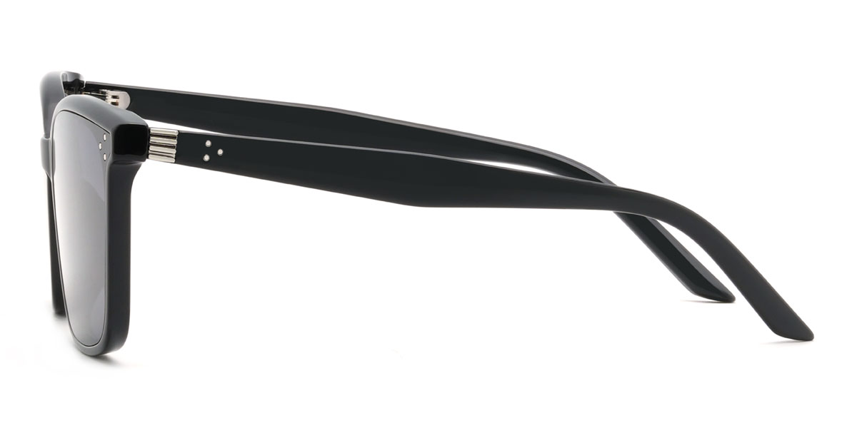 Black Grey Caelus Glasses - Rectangle Sunglasses