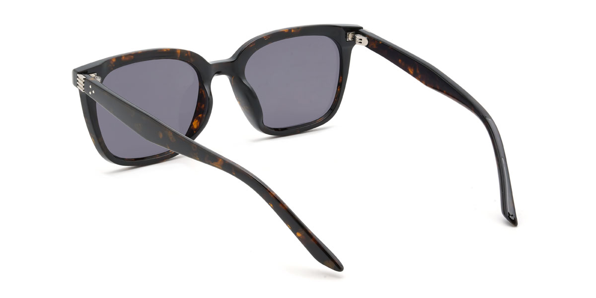 Écaille de tortue Gris Caelus Lunettes - Rectangle Sunglasses