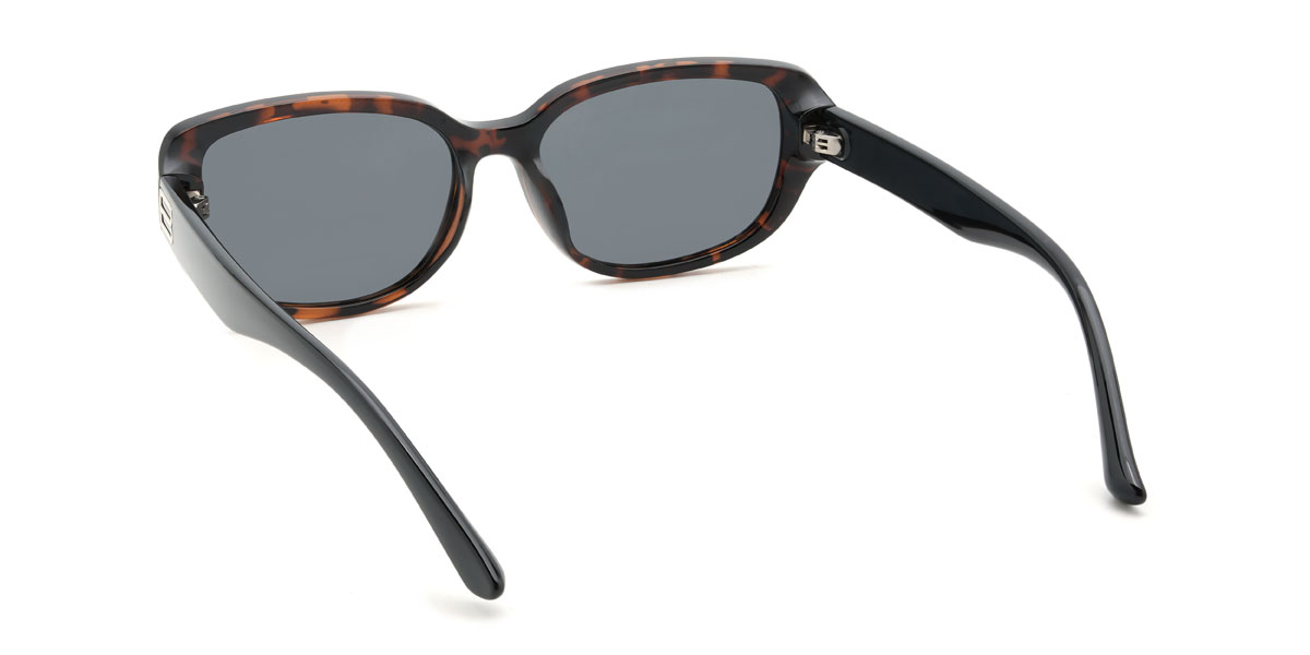 Écaille de tortue Gris Kennan Lunettes - Rectangle Sunglasses