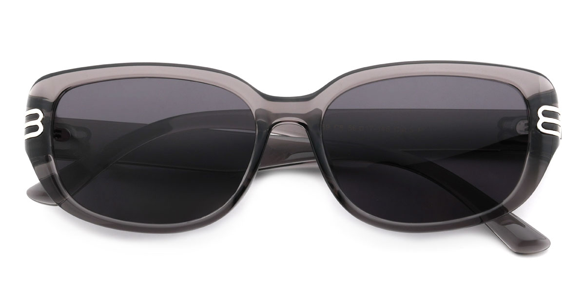 Grey Grey Kennan Glasses - Rectangle Sunglasses