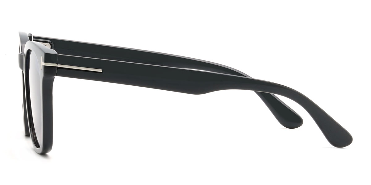 Black Blue Pink Stokely Glasses - Square Sunglasses