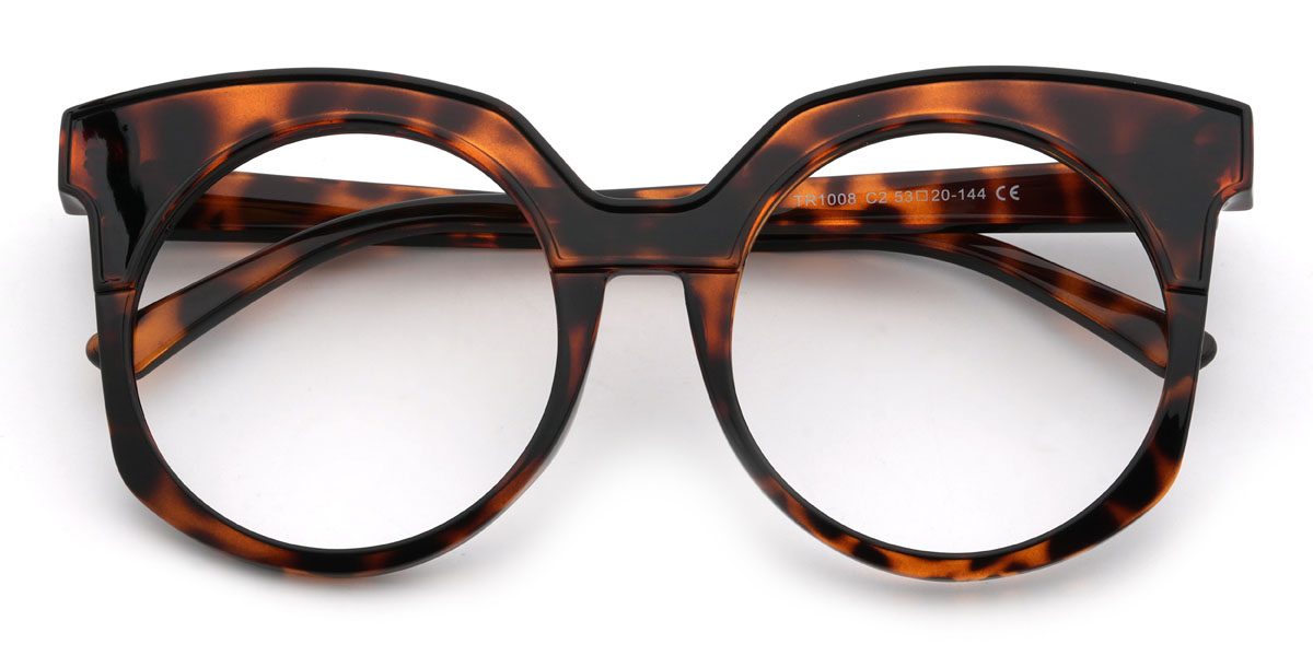 Tortoiseshell Lucrecia Glasses - Round Glasses