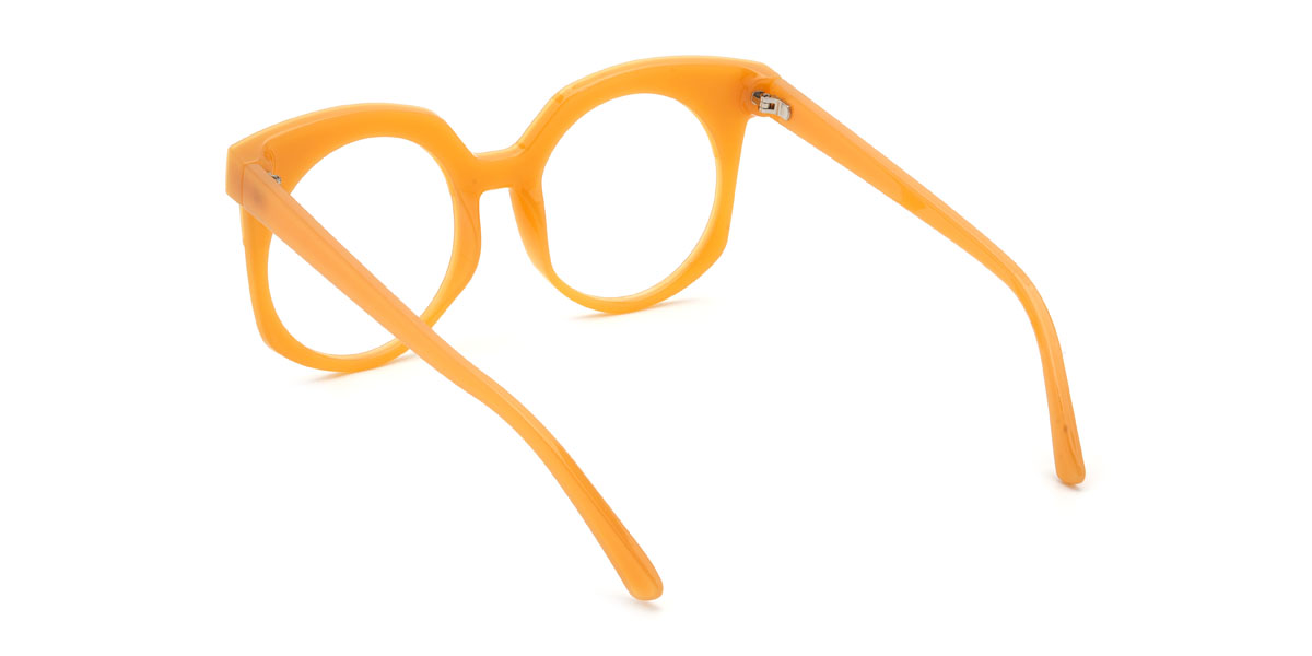Orange Lucrecia Glasses - Round Glasses