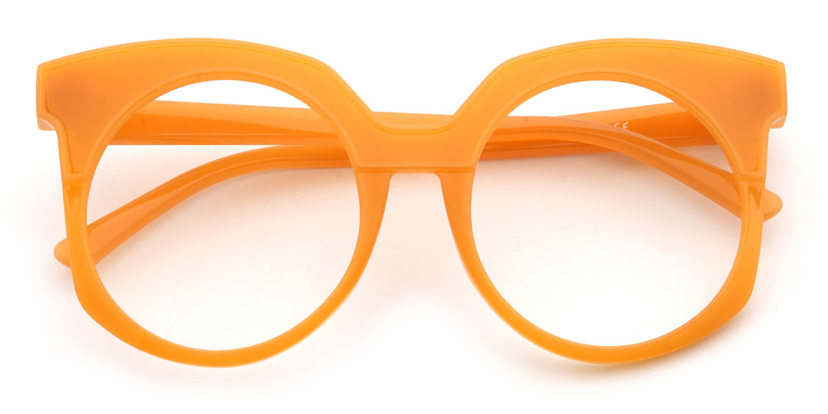 Orange Lucrecia Glasses - Round Glasses
