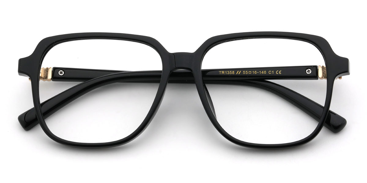 Black Petey Glasses - Square Glasses