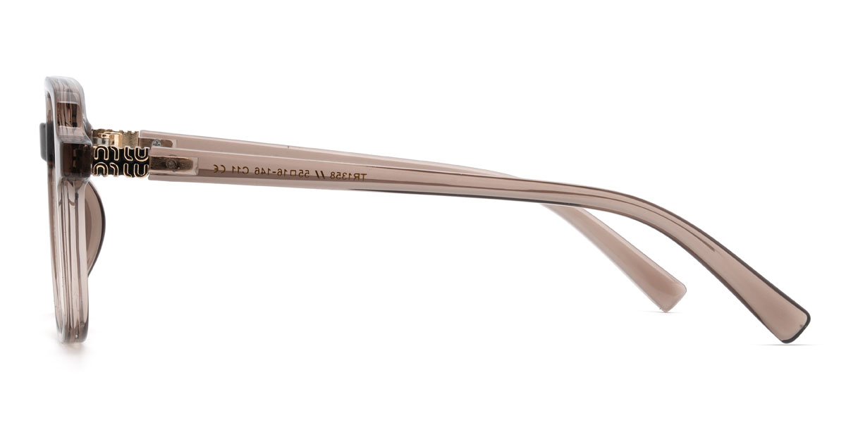 Brown Petey Glasses - Square Glasses