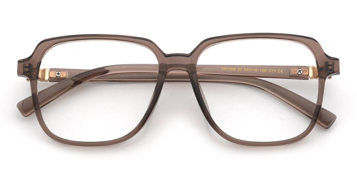 Brown Petey Glasses - Square Glasses