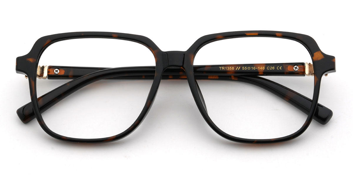 Tortoiseshell Petey Glasses - Square Glasses