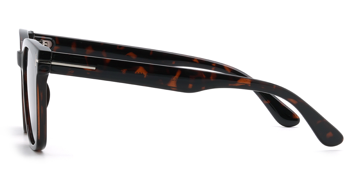 Écaille de tortue Gris Stokely Lunettes - Square Sunglasses