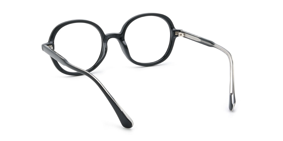 Black Norberto Glasses - Oval Glasses