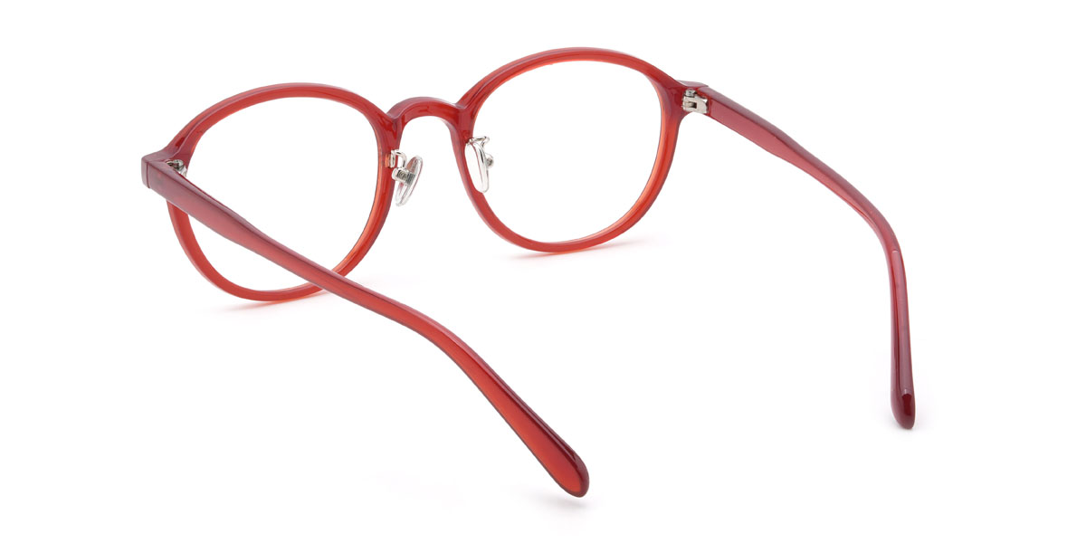 Red Rohini Glasses - Oval Glasses