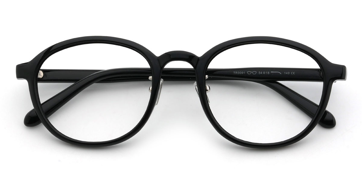 Black Rohini Glasses - Oval Glasses