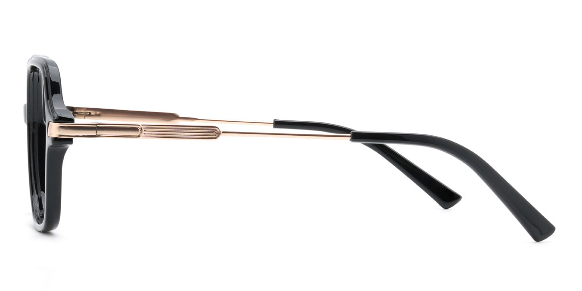 Black Sharifa Glasses - Rectangle Glasses