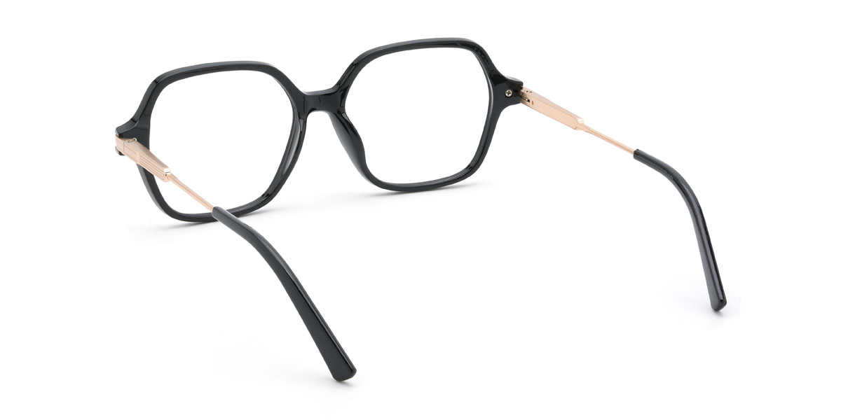Black Sharifa Glasses - Rectangle Glasses