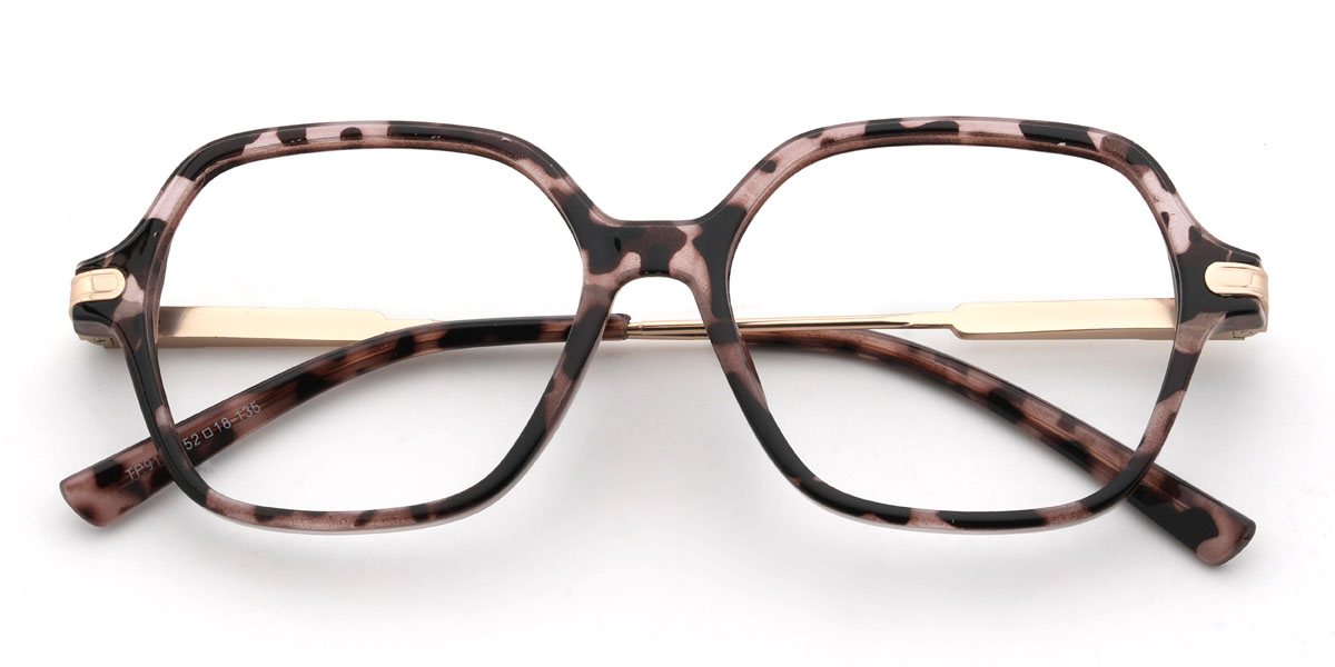 Ivory Tortoiseshell Sharifa Glasses - Rectangle Glasses