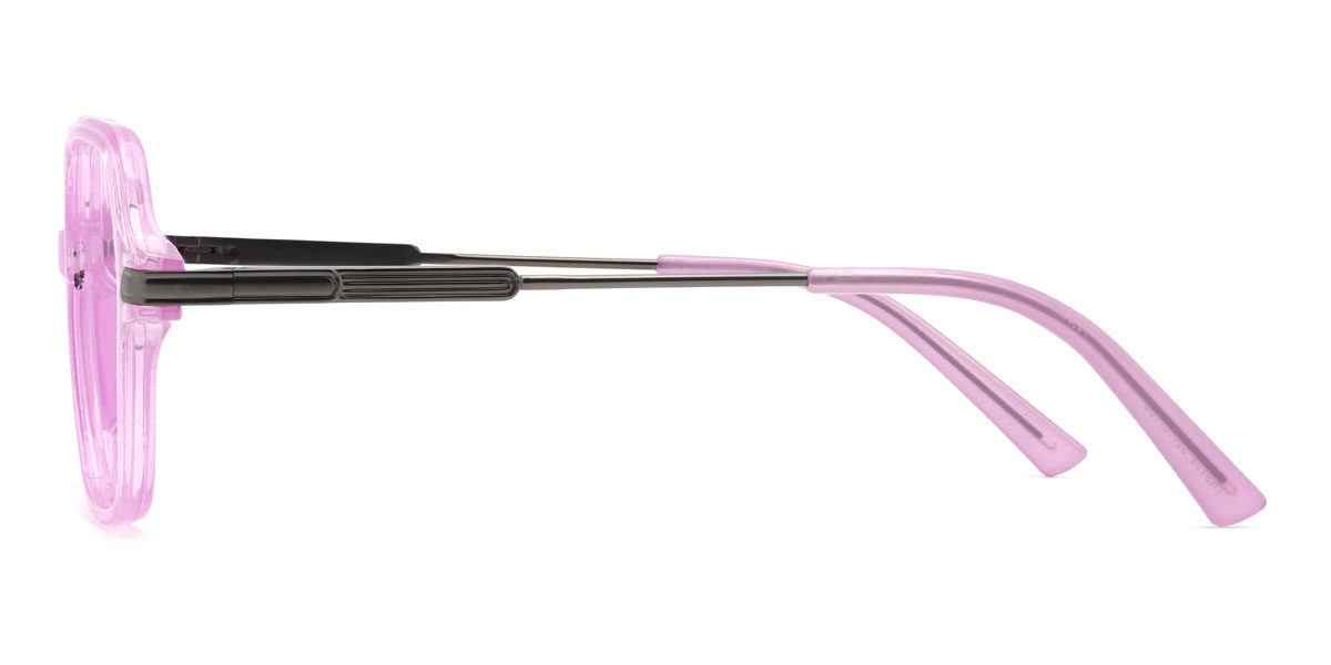 Pink Sharifa Glasses - Rectangle Glasses