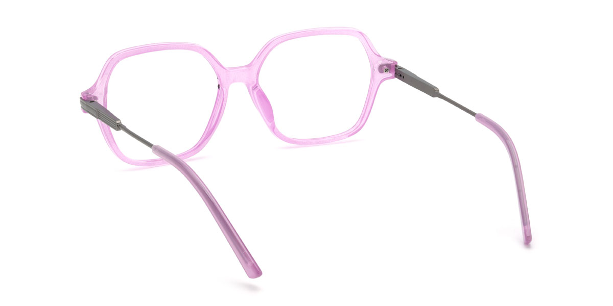 Pink Sharifa Glasses - Rectangle Glasses