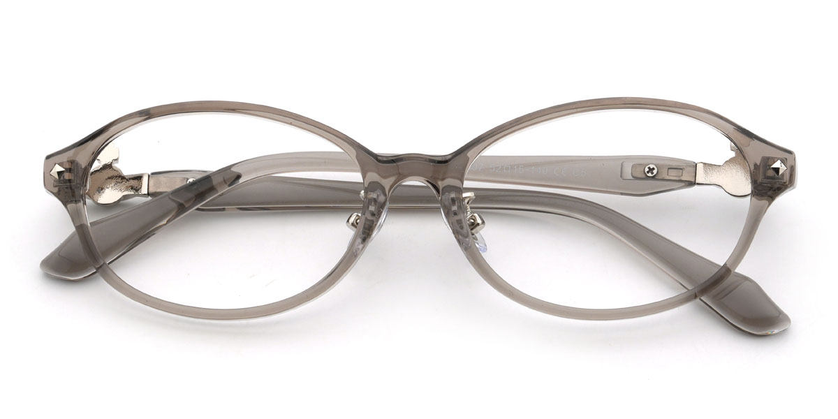 Grey Thayne Glasses - Oval Glasses