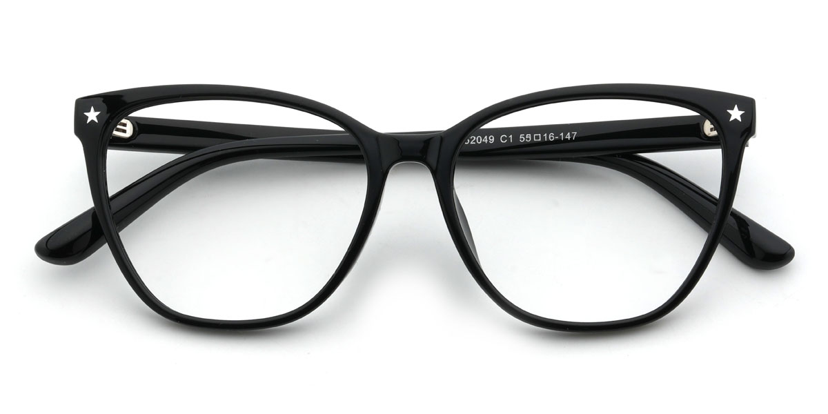 Black Mariza Glasses - Cat Eye Glasses